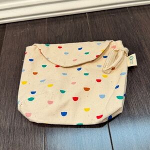 NWOT Kiwico Panda Crate Colorful Polka Dot Kids Learning Pouch Toddler